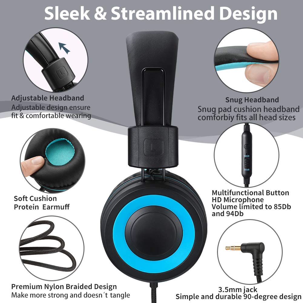 Foto 3 pulgar | Auriculares Powmee M3 Kids Con Micrófono Plegable Negros - Venta Internacional.
