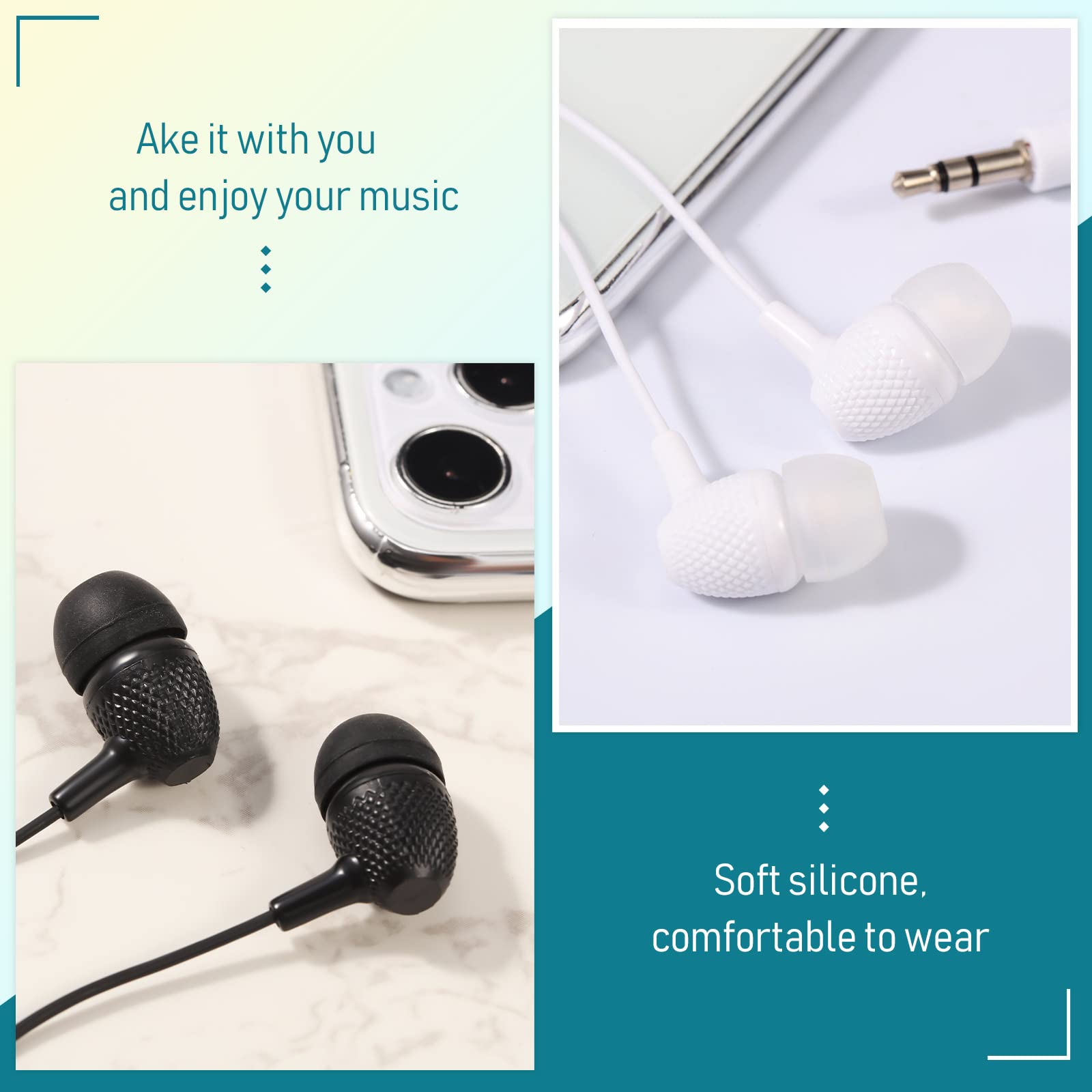 Foto 7 pulgar | Earbuds Macarrie 200 Unidades Para Niños, Auriculares De Aula De 3,5 Mm - Venta Internacional.