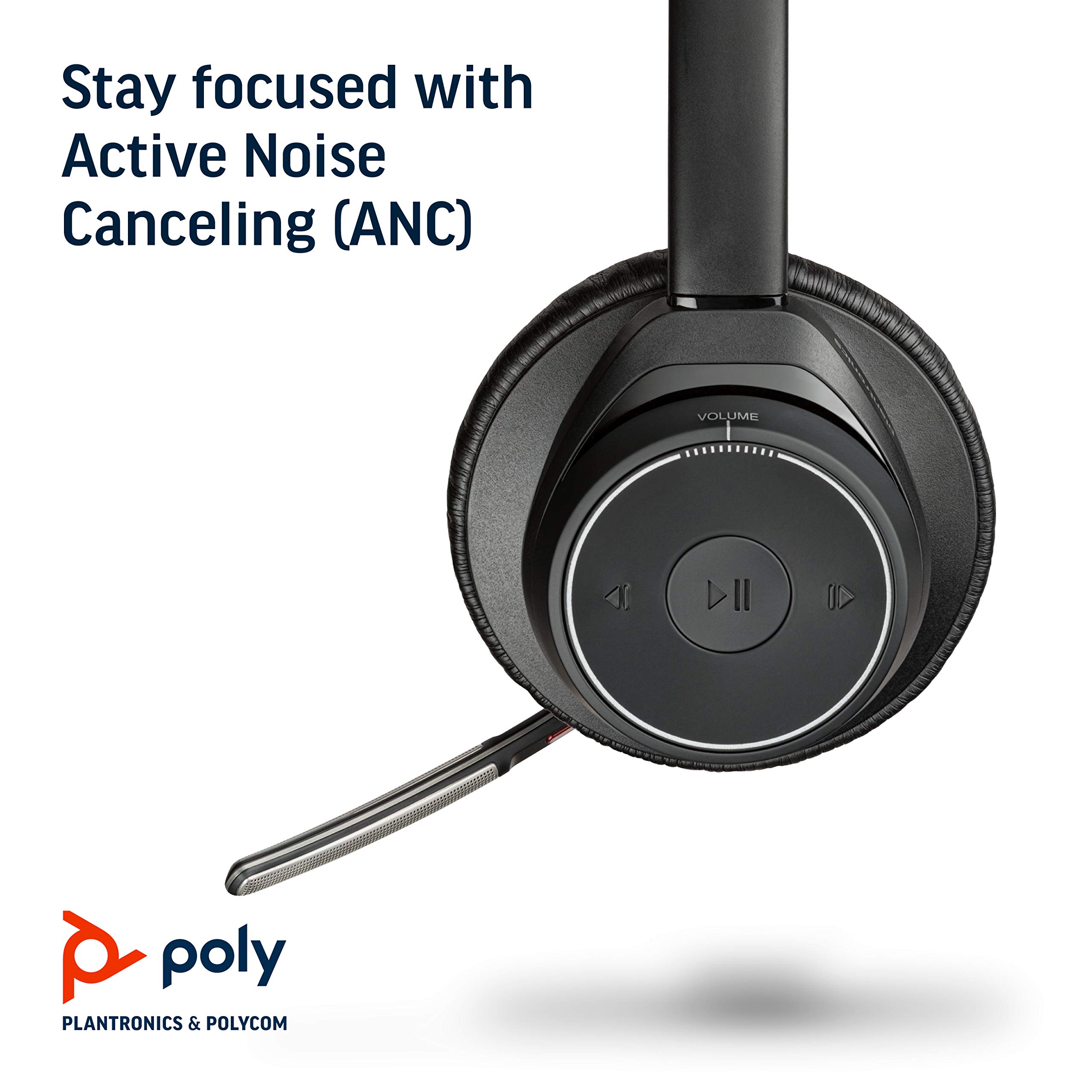Foto 5 pulgar | Auriculares Plantronics Voyager Focus Uc Bluetooth Con Cancelación De Ruido - Venta Internacional.