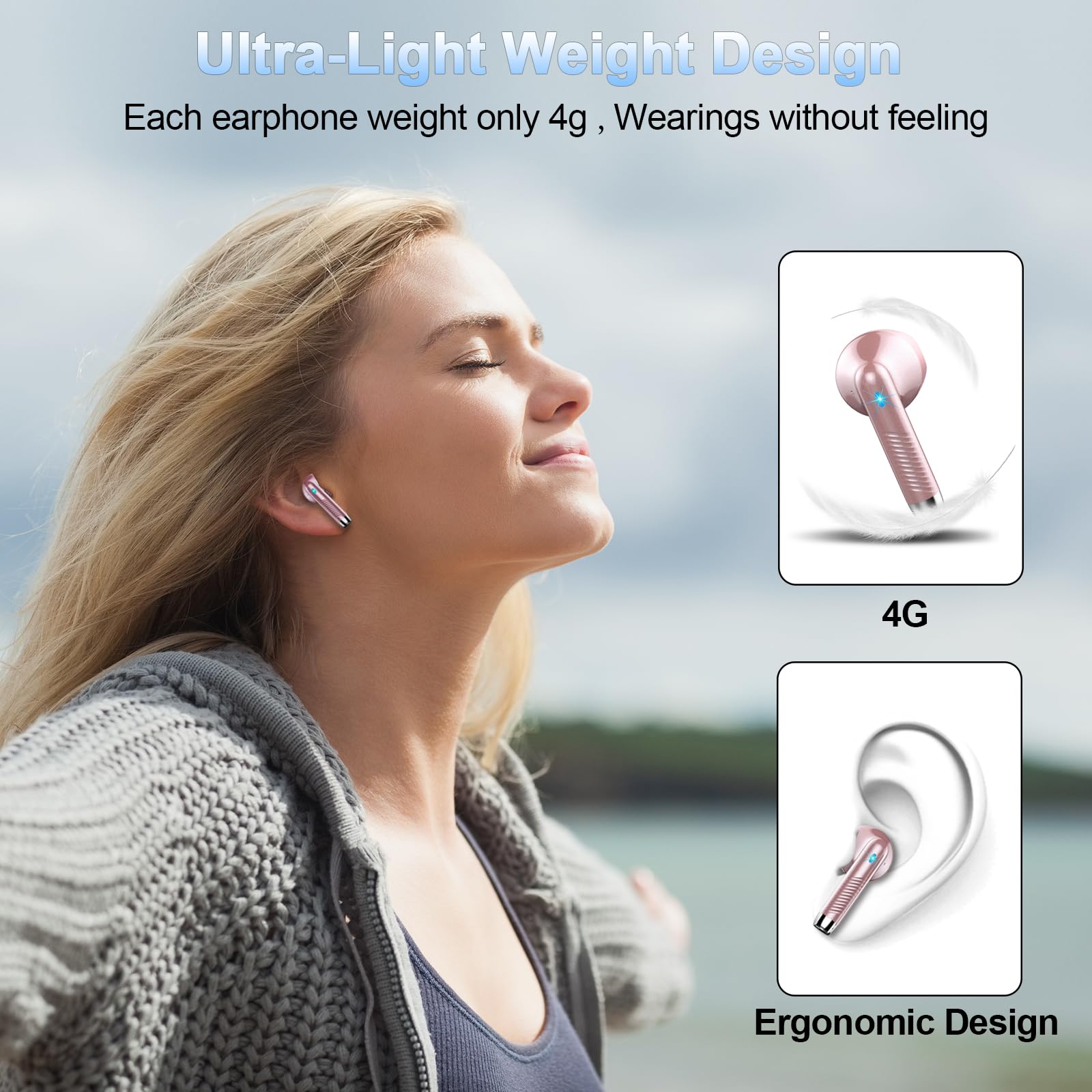 Foto 6 | Auriculares Inalámbricos Wasart 2024 Bluetooth 5.3 Con Cancelación De Ruido - Venta Internacional.