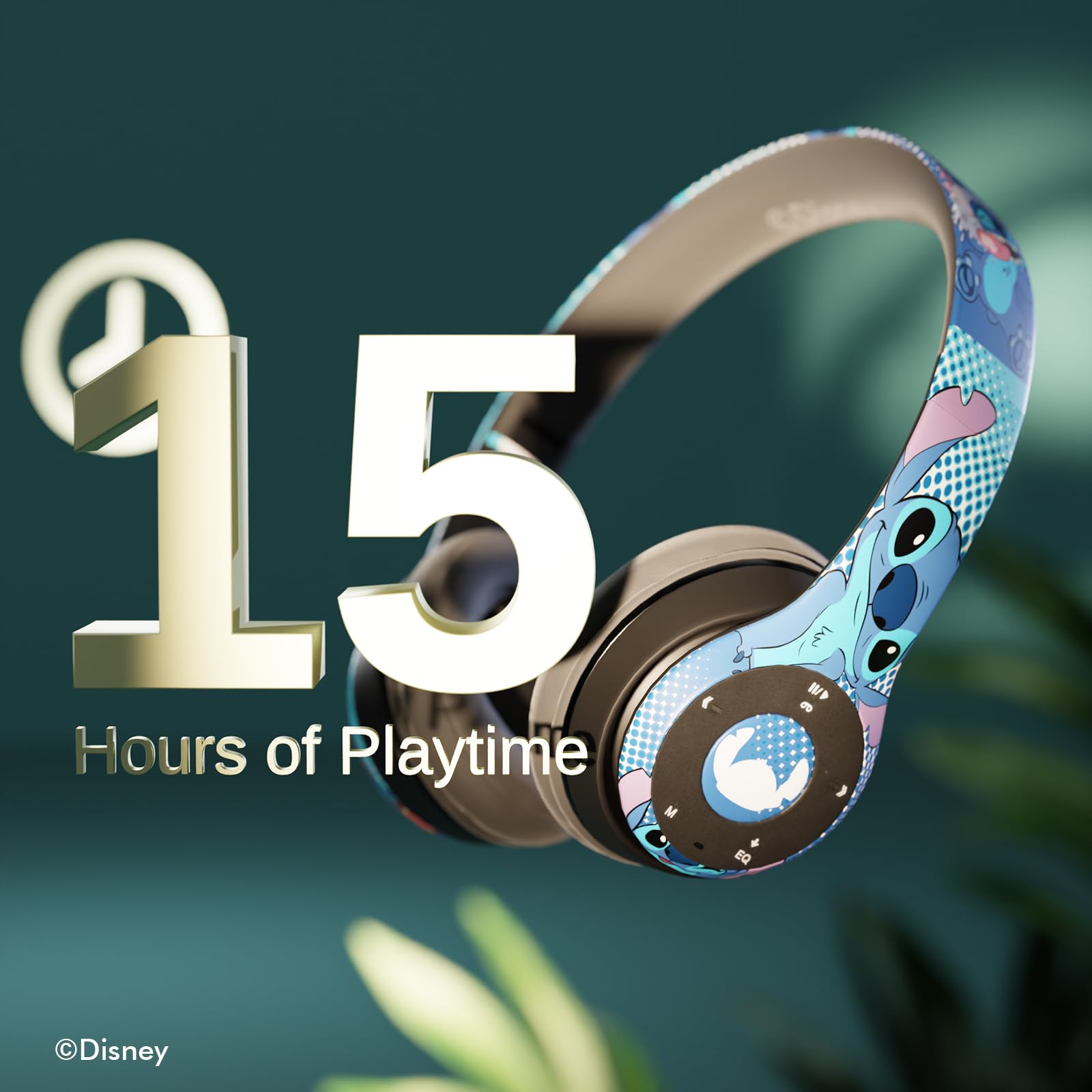 Foto 3 pulgar | Auriculares Supraaurales Bluetooth Ijoy Disney Lilo & Stitch - Venta Internacional.