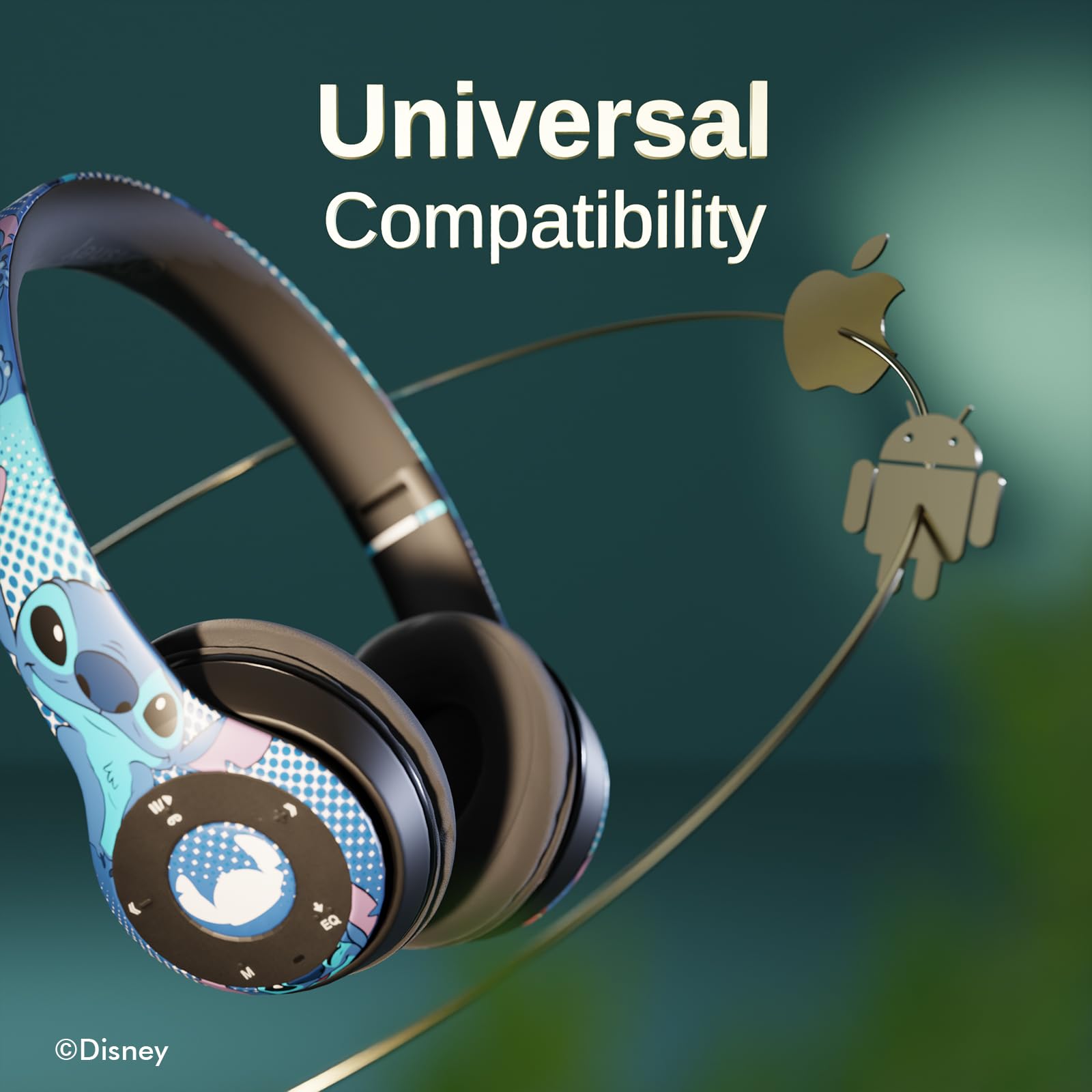 Foto 5 pulgar | Auriculares Supraaurales Bluetooth Ijoy Disney Lilo & Stitch - Venta Internacional.