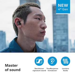 Foto 2 | Auriculares Sennheiser Momentum True Wireless 4 Smart Blanco Plateado - Venta Internacional.