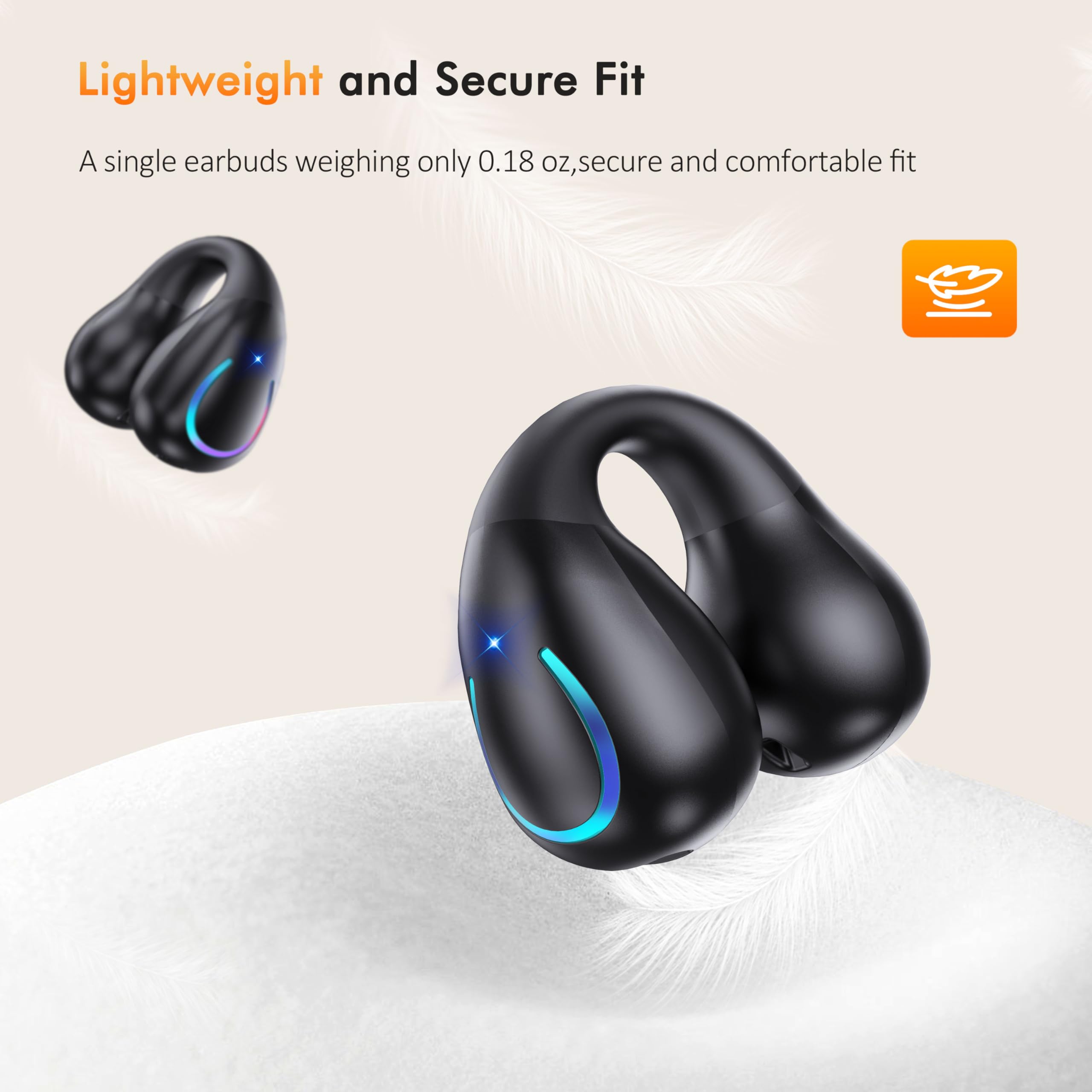 Foto 4 pulgar | Auriculares Inalámbricos Boytond Open Ear Clip Bluetooth 5.3 Con Micrófono - Venta Internacional.