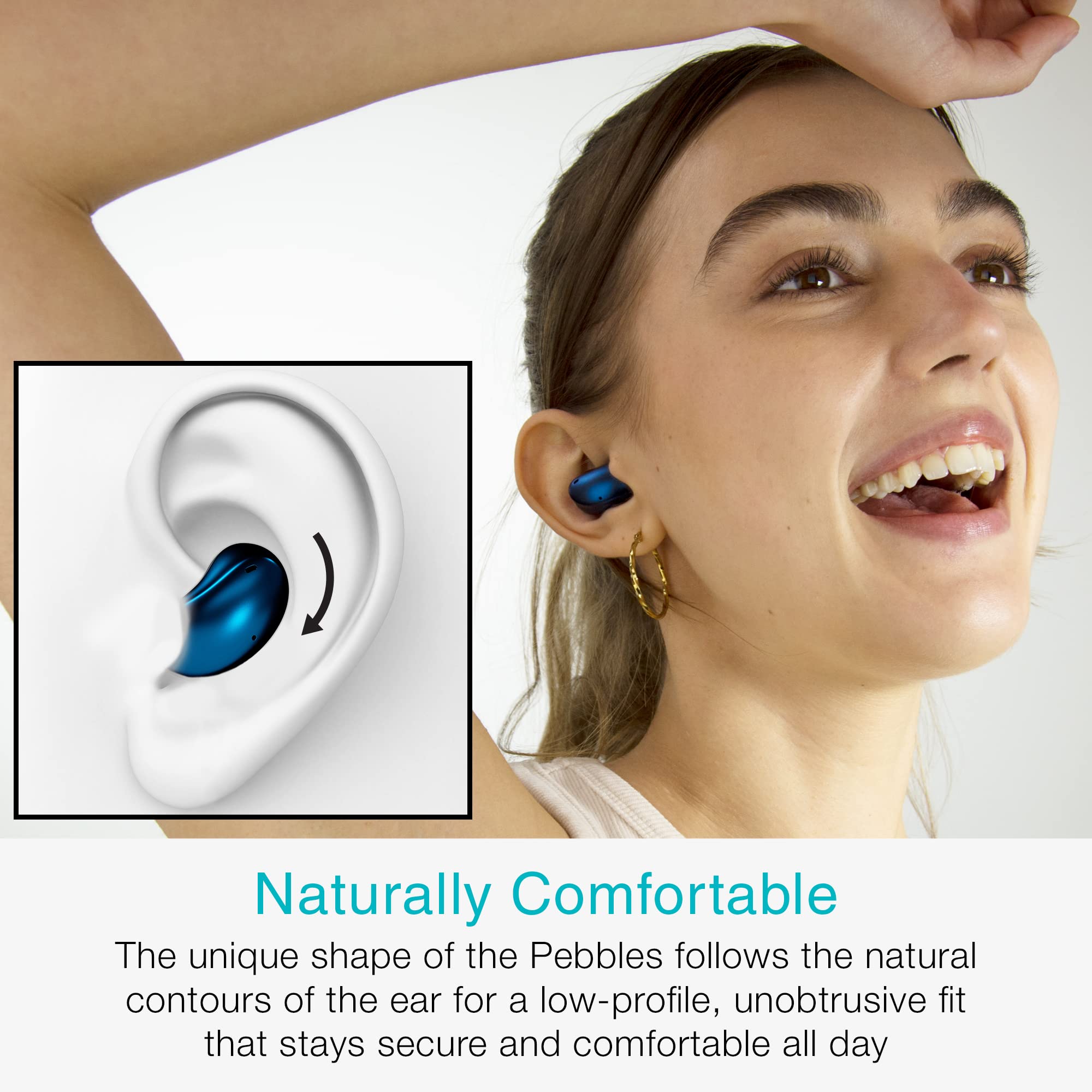 Foto 3 pulgar | Auriculares True Wireless Mee Audio Pebbles Bluetooth 5.3 Sapphire - Venta Internacional.