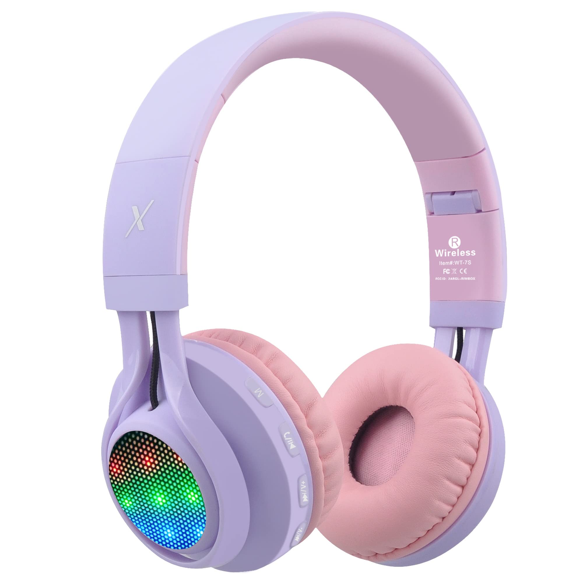 Foto 2 pulgar | Auriculares Bluetooth Riwbox Wt-7s Para Niños Con Micrófono Y Luces Led - Venta Internacional.