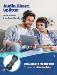 Foto 2 | Auriculares Iclever Hs22 Para Niños Con Divisor Para Compartir, Volumen De 94 Db - Venta Internacional.