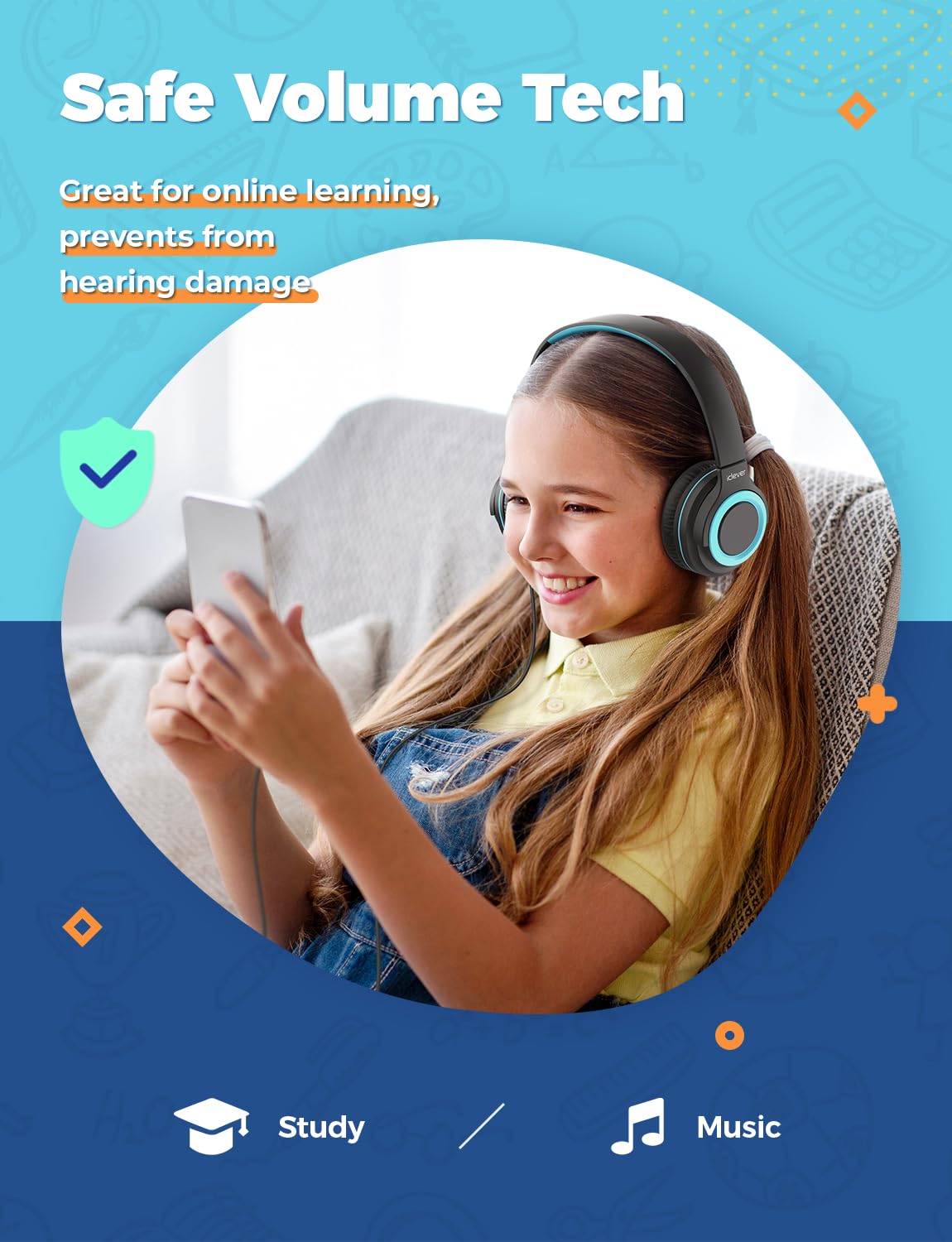 Foto 4 pulgar | Auriculares Iclever Hs22 Para Niños Con Divisor Para Compartir, Volumen De 94 Db - Venta Internacional.