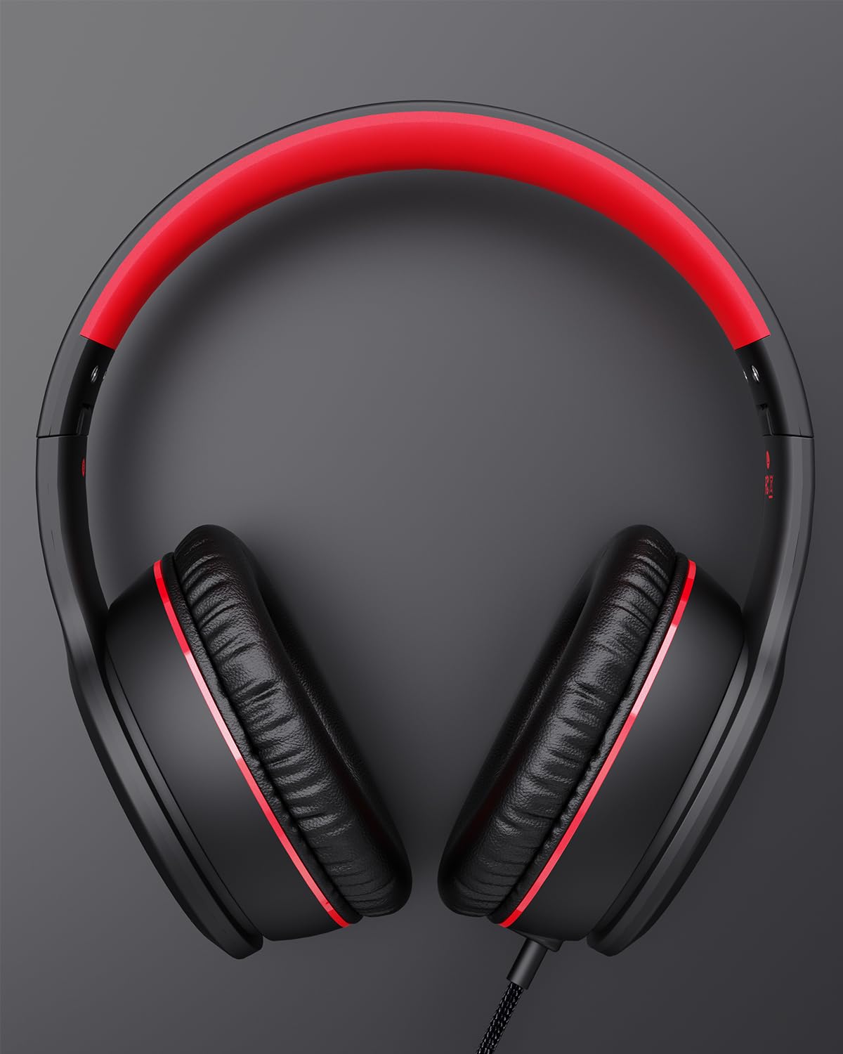 Foto 3 pulgar | Auriculares Nivava K16 Con Cable Con Micrófono Para Niños, Negro Y Rojo - Venta Internacional.