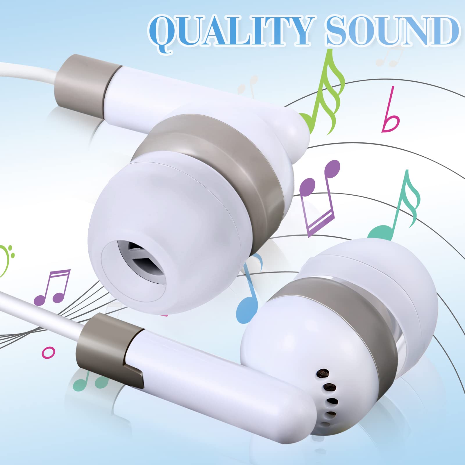 Foto 5 pulgar | Paquete De 100 Auriculares Konohan Para Estudiantes De Aula Con Conector De 3,5 Mm - Venta Internacional.