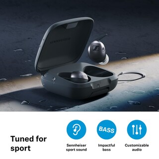 Foto 2 | Auriculares Sennheiser Momentum Sport Con Batería Anc De 24 Horas, Color Grafito - Venta Internacional.