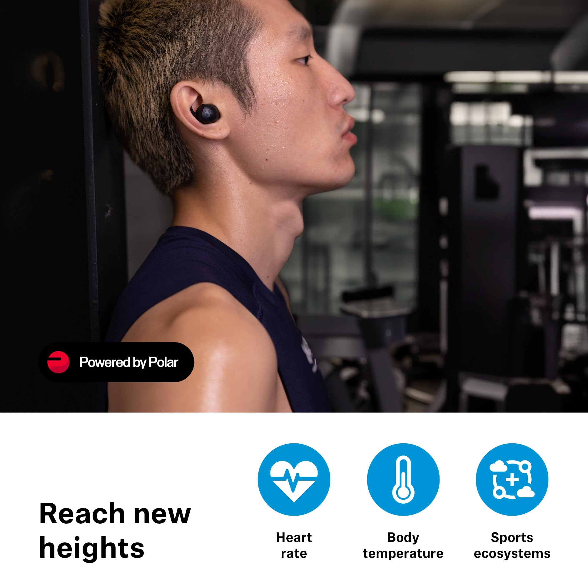 Foto 5 pulgar | Auriculares Sennheiser Momentum Sport Con Batería Anc De 24 Horas, Color Grafito - Venta Internacional.