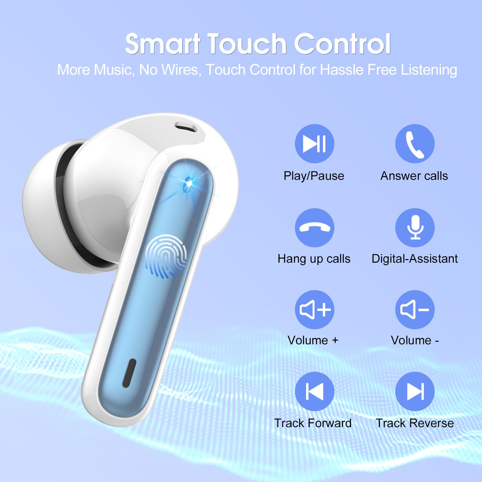 Foto 8 pulgar | Auriculares Inalámbricos Casan 2024 Bluetooth 5.3 Auriculares Estéreo Hifi - Venta Internacional.