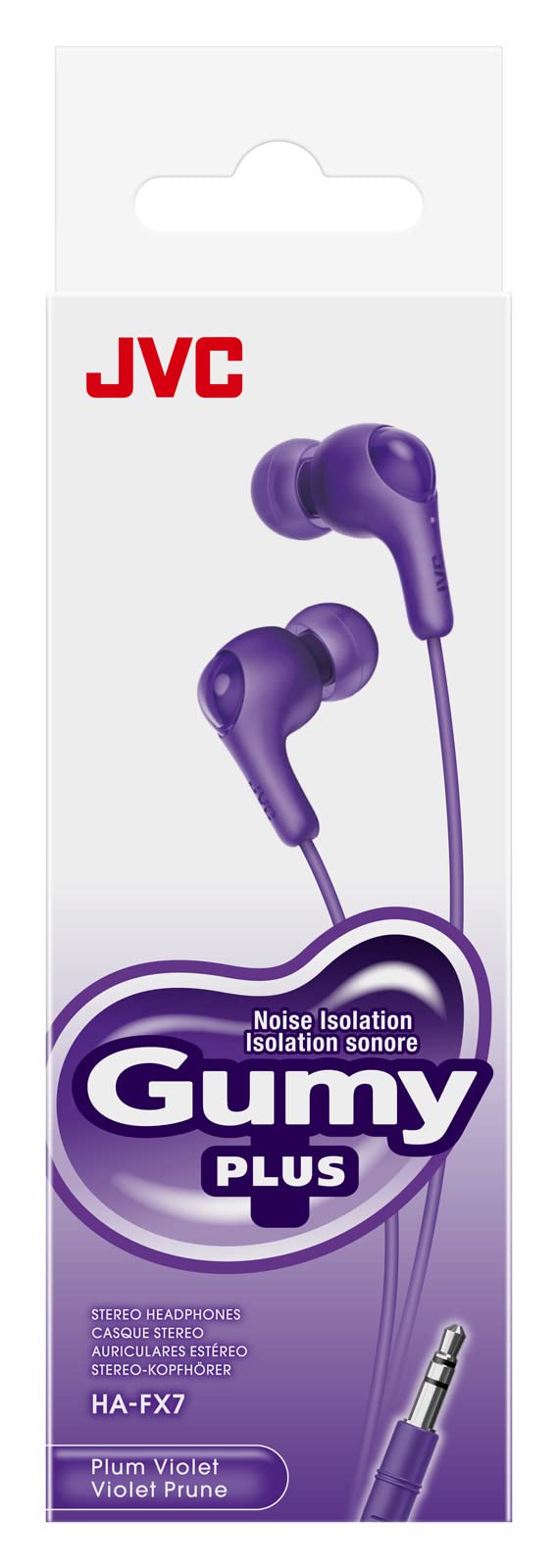 Foto 3 pulgar | Auriculares Intraurales Jvc Gumy Hafx7vn, Color Violeta, Con Caja De Papel - Venta Internacional.