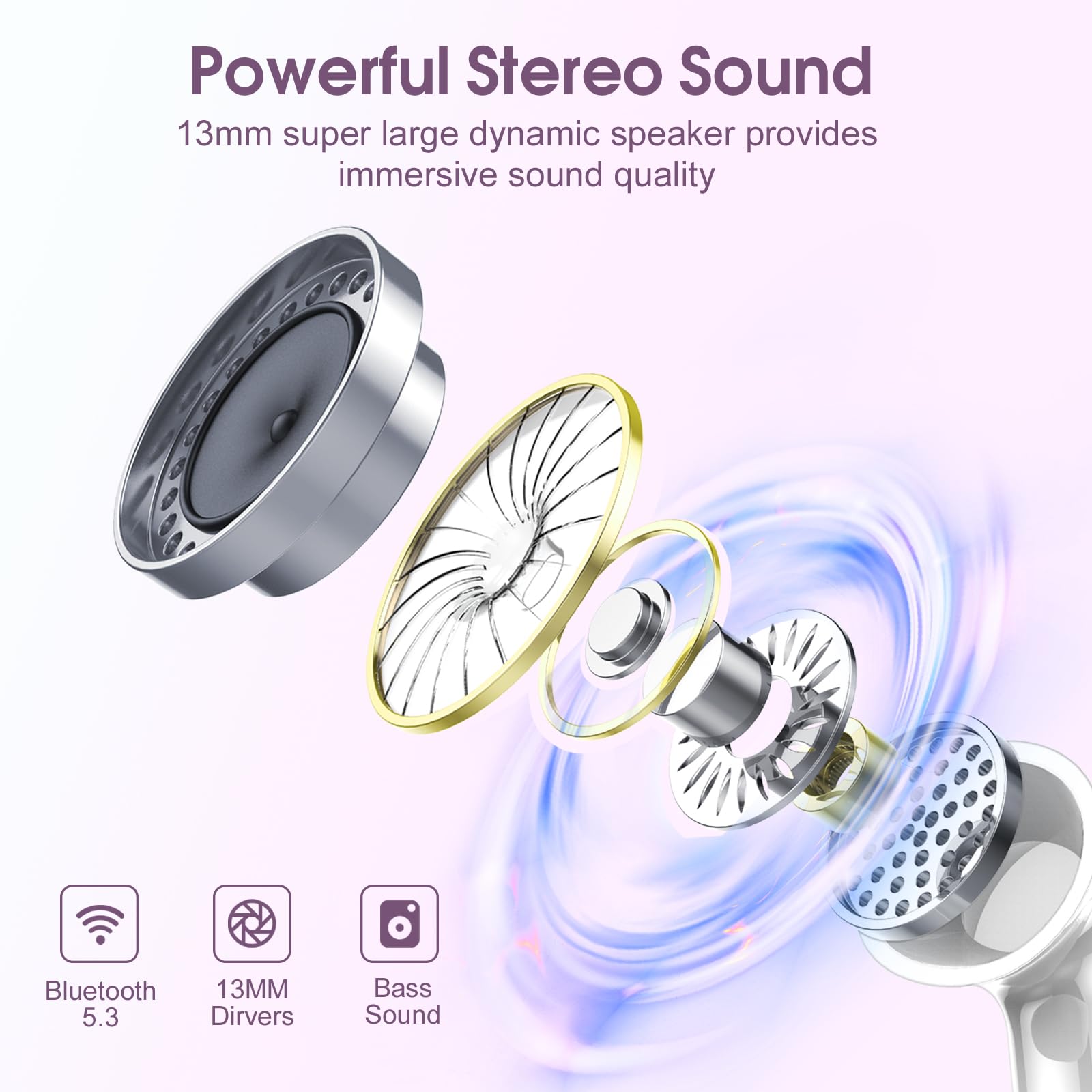 Foto 2 | Auriculares Inalámbricos Casan 2024 Bluetooth 5.3 Hifi Stereo Ip7 - Venta Internacional.
