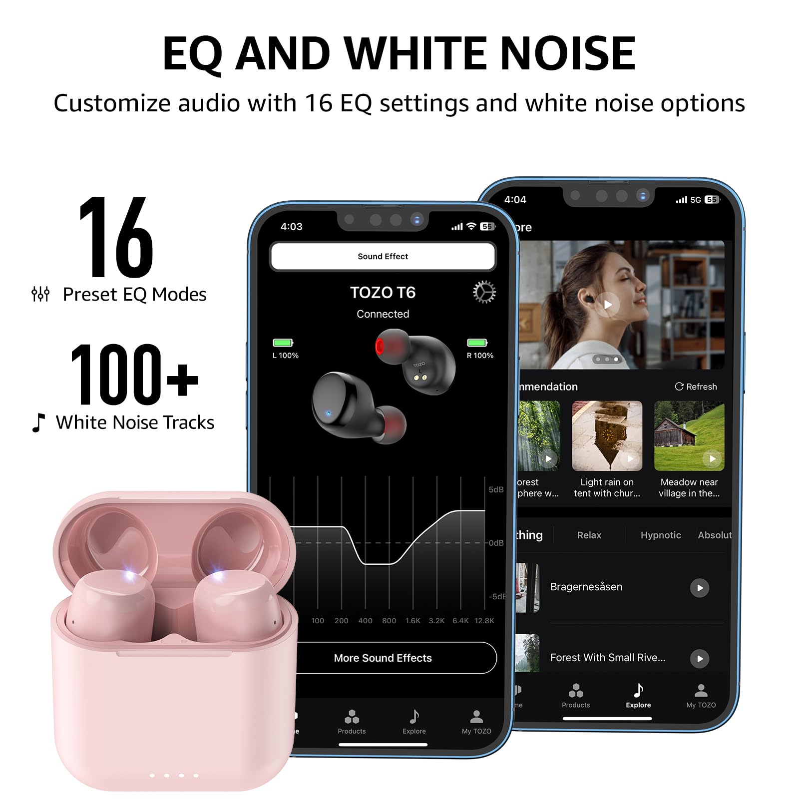 Foto 7 pulgar | Auriculares Inalámbricos Tozo T6 Ergonómicos Bluetooth 5.3 50 Horas De Reproducción - Venta Internacional.