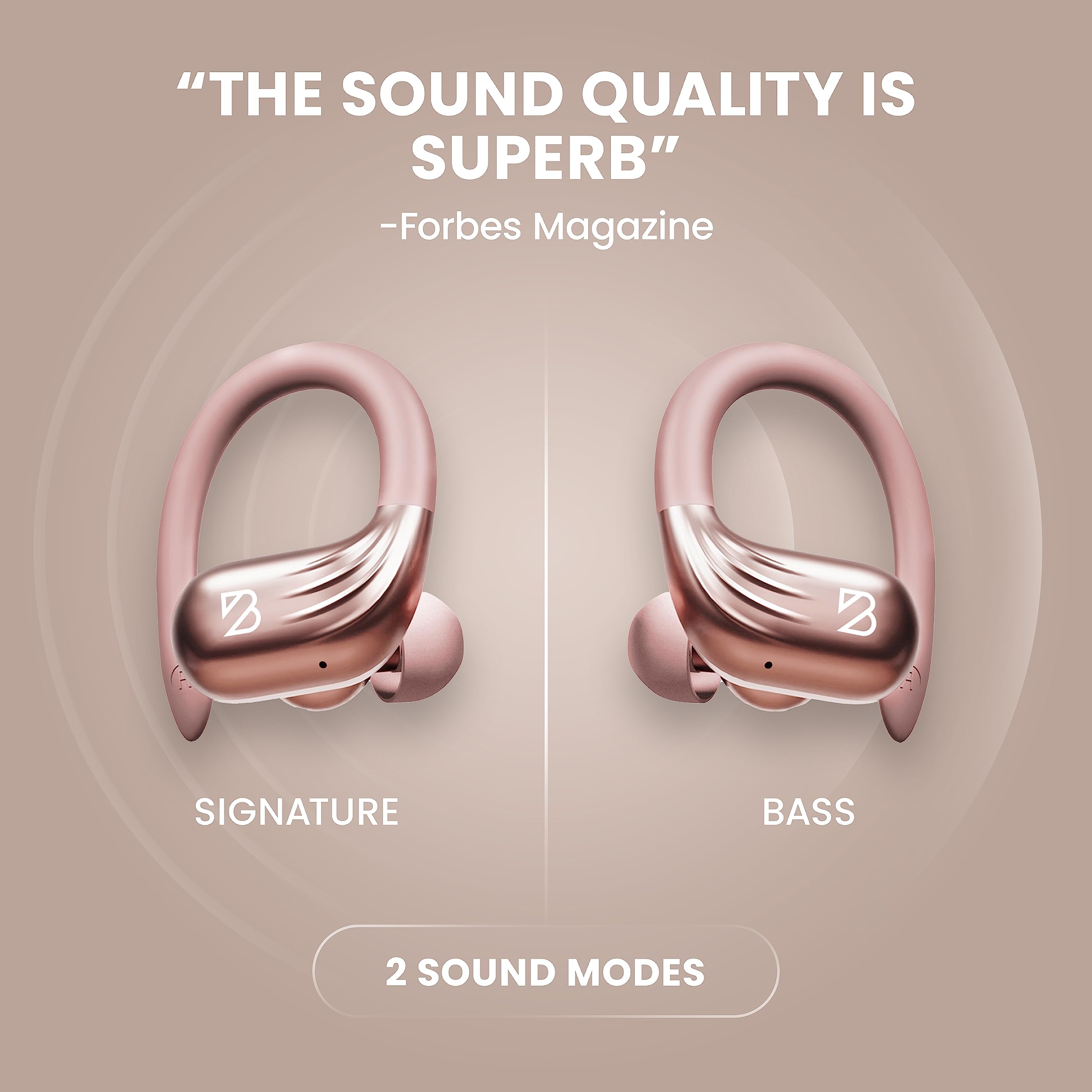 Foto 5 pulgar | Auriculares Inalámbricos Para Correr Back Bay Audio Runner 60 Rose Gold - Venta Internacional.