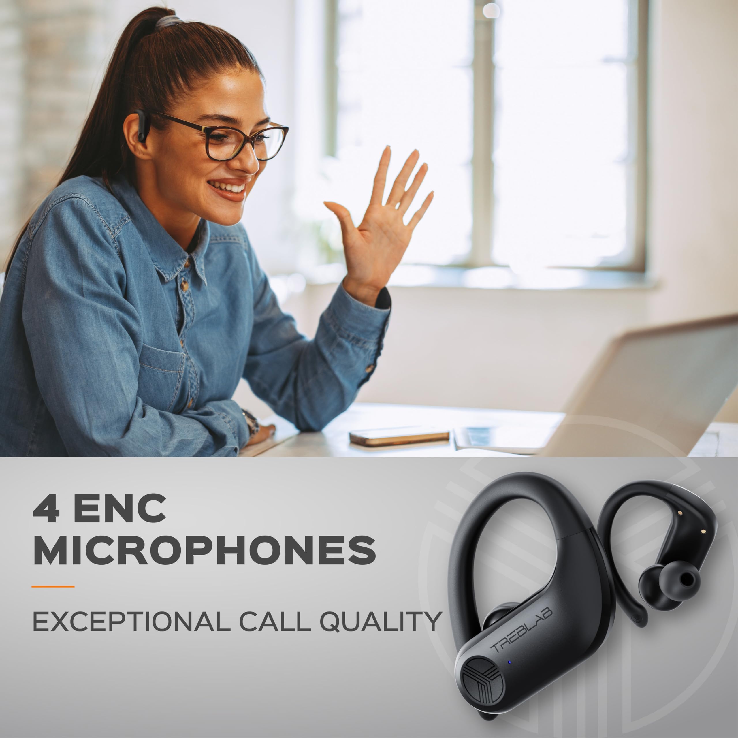 Foto 7 pulgar | Auriculares Inalámbricos Treblab X3 Pro 145h Batería Ipx5 A Prueba De Agua - Venta Internacional.