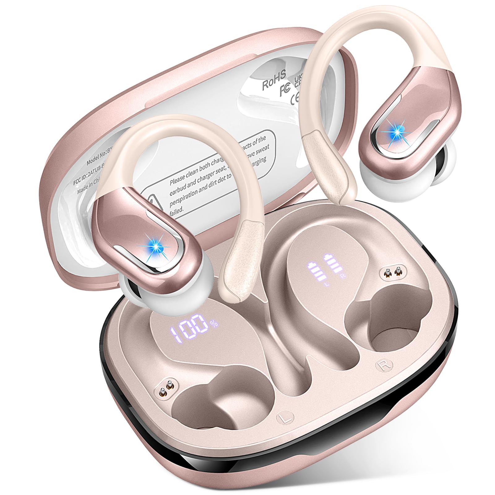 Auricular Inalámbrico Ltinist 75h Bluetooth 5.3 Sport Ip7 Rosegold - Venta Internacional.