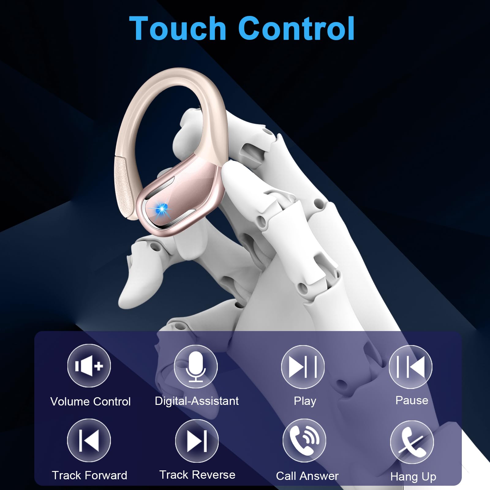 Foto 8 pulgar | Auricular Inalámbrico Ltinist 75h Bluetooth 5.3 Sport Ip7 Rosegold - Venta Internacional.