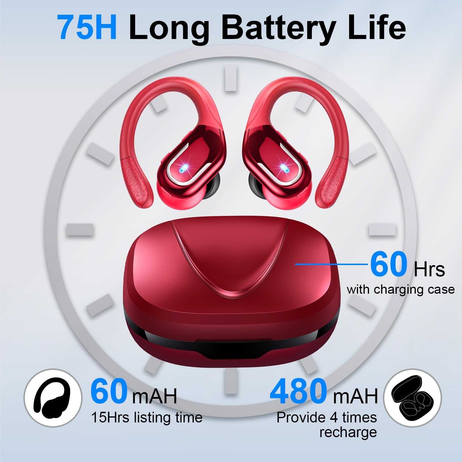 Foto 4 pulgar | Auriculares Inalámbricos Ltinist 75 Horas Bluetooth 5.3 Ip7 A Prueba De Agua - Venta Internacional.
