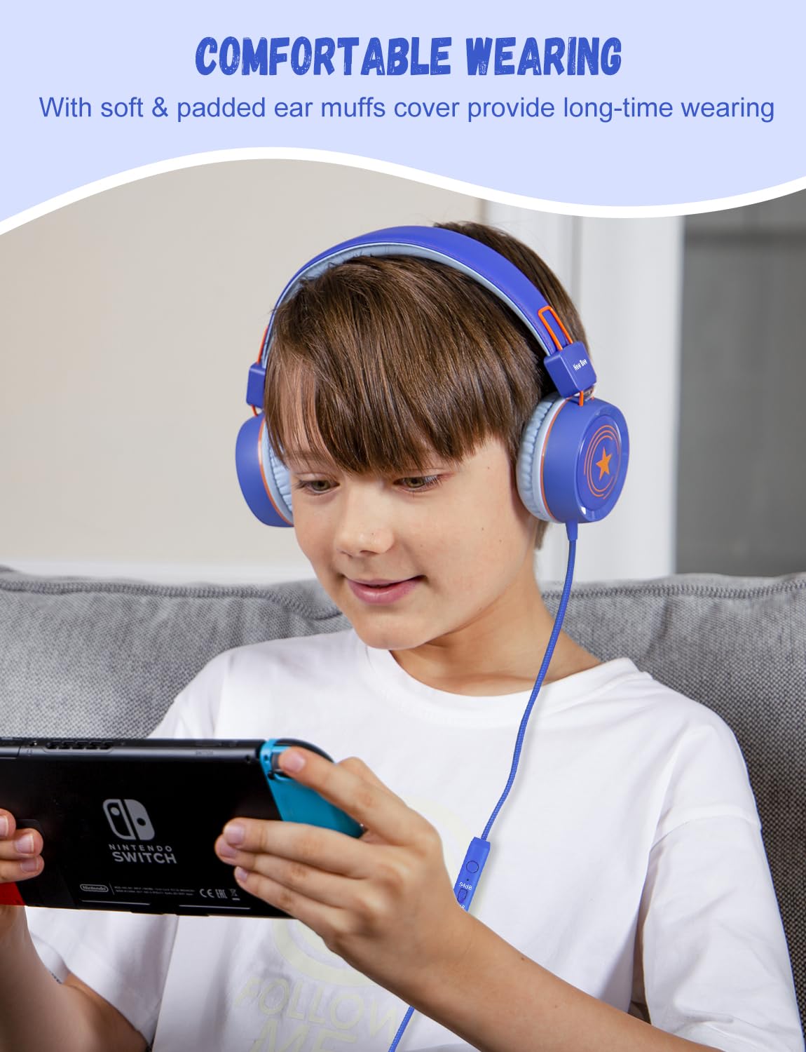Foto 2 | Auriculares New Bee Kh20 Kids Con Micrófono De Volumen Limitado - Venta Internacional.