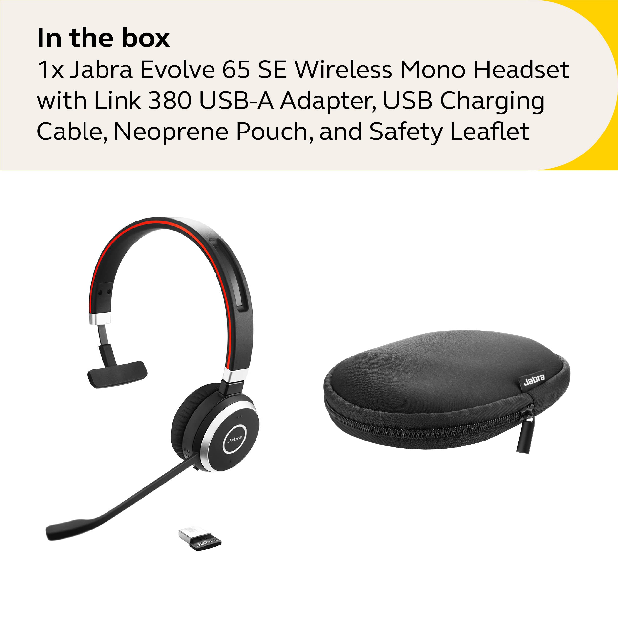 Foto 7 pulgar | Auriculares Inalámbricos Jabra Evolve 65 Se Mono Con Cancelación De Ruido - Venta Internacional.