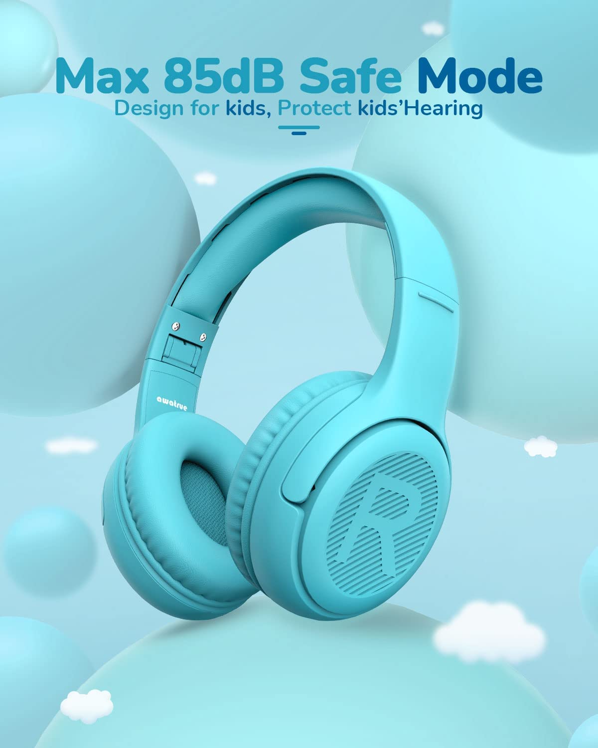 Foto 8 pulgar | Auriculares Awatrue At2 Para Niños Pequeños Con Cable, Límite De Volumen 85/94 Db - Venta Internacional.