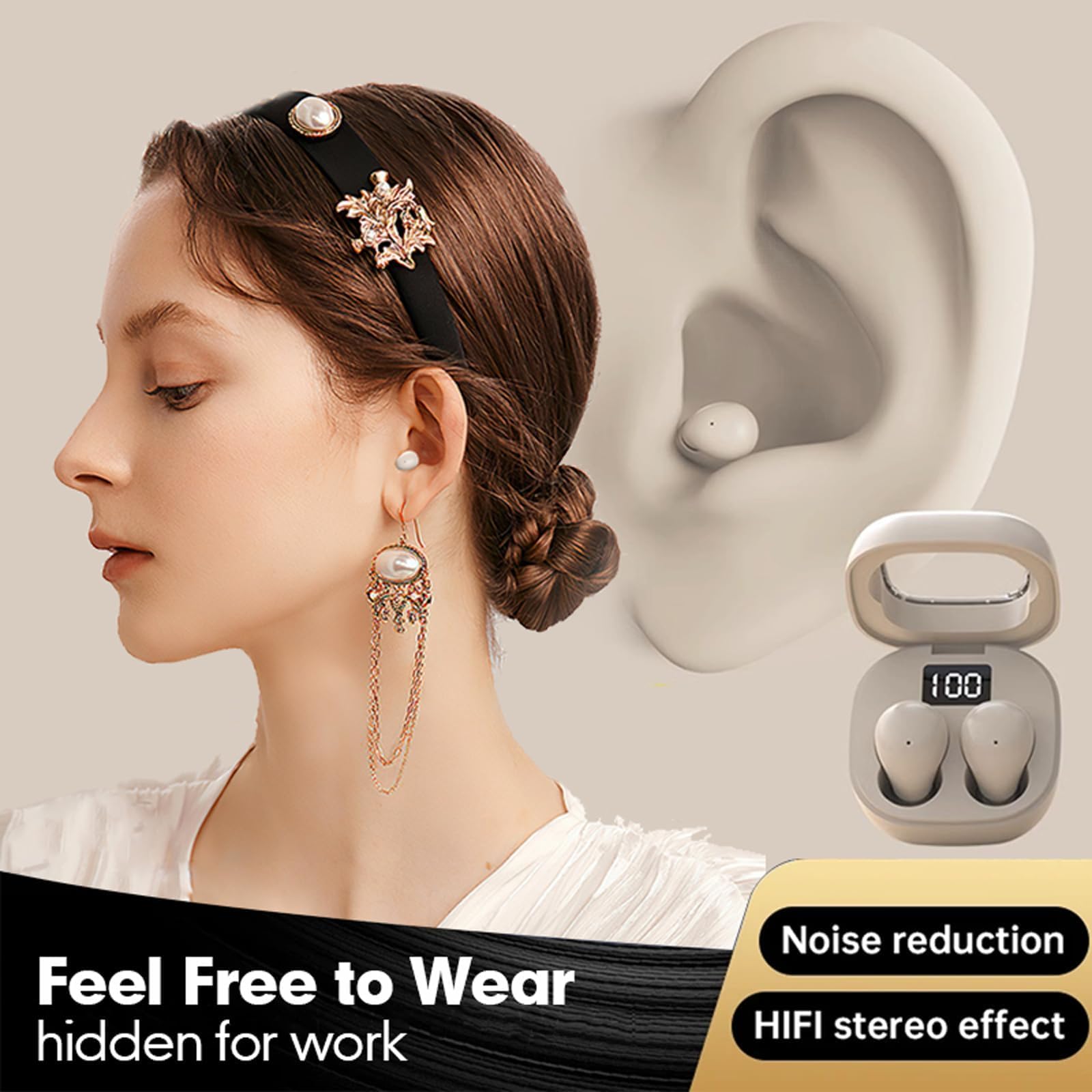 Foto 5 pulgar | Auriculares Inalámbricos Bluetooth Xmenha Invisible Mini Para Dormir - Venta Internacional.