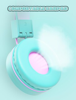 Foto 5 | Auriculares Simjar Cat Ear Kids Para La Escuela Green Wired - Venta Internacional.