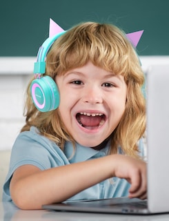 Foto 6 | Auriculares Simjar Cat Ear Kids Para La Escuela Green Wired - Venta Internacional.