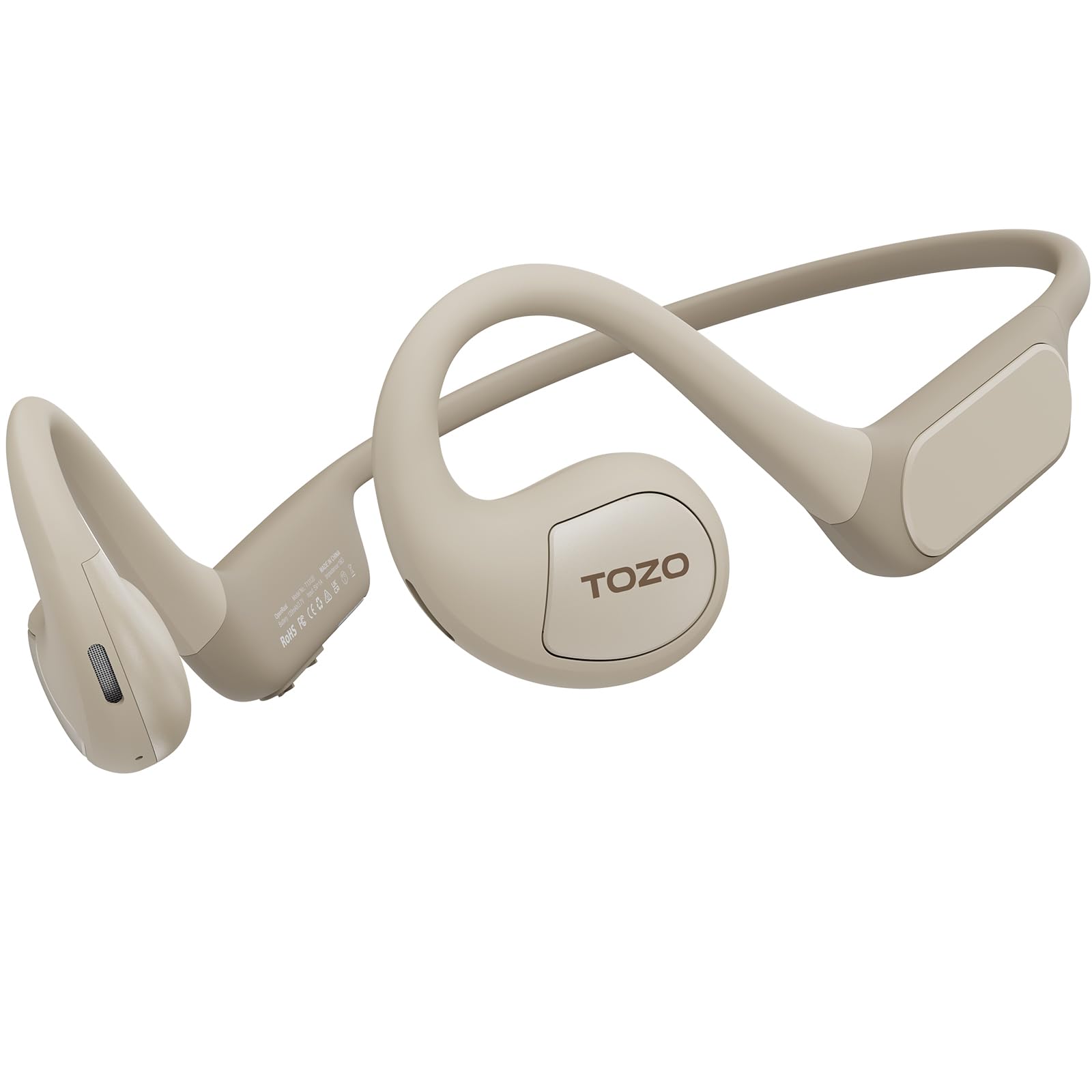 Auriculares Abiertos Tozo Openreal Bluetooth 5.3 Khaki - Venta Internacional.