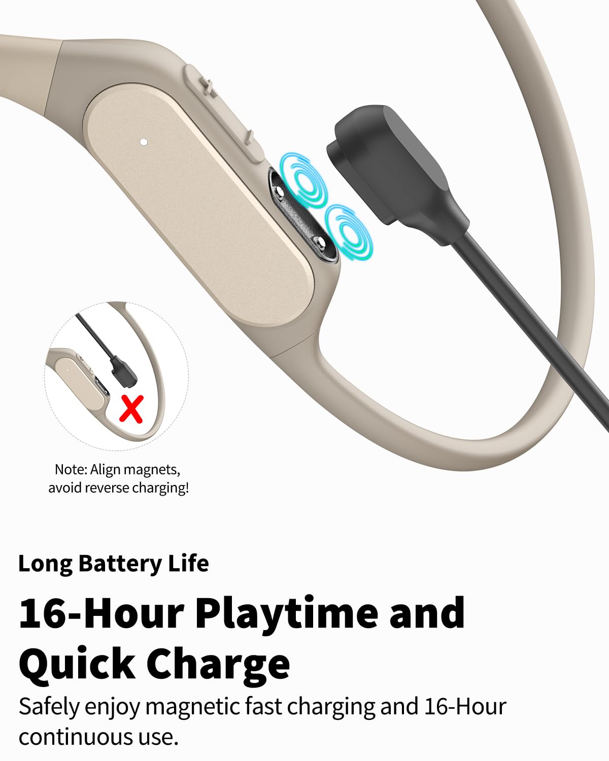 Foto 6 | Auriculares Abiertos Tozo Openreal Bluetooth 5.3 Khaki - Venta Internacional.