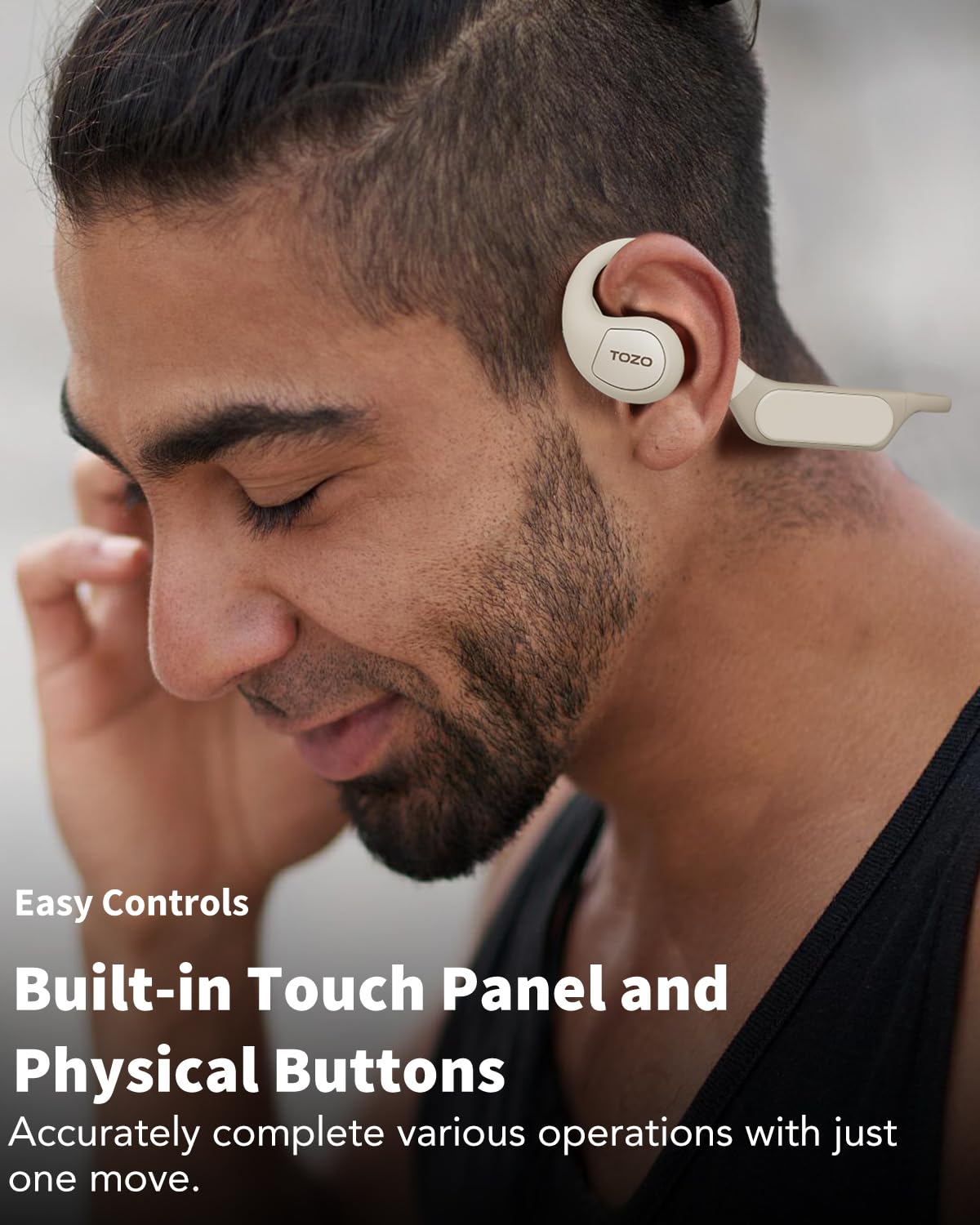 Foto 8 pulgar | Auriculares Abiertos Tozo Openreal Bluetooth 5.3 Khaki - Venta Internacional.