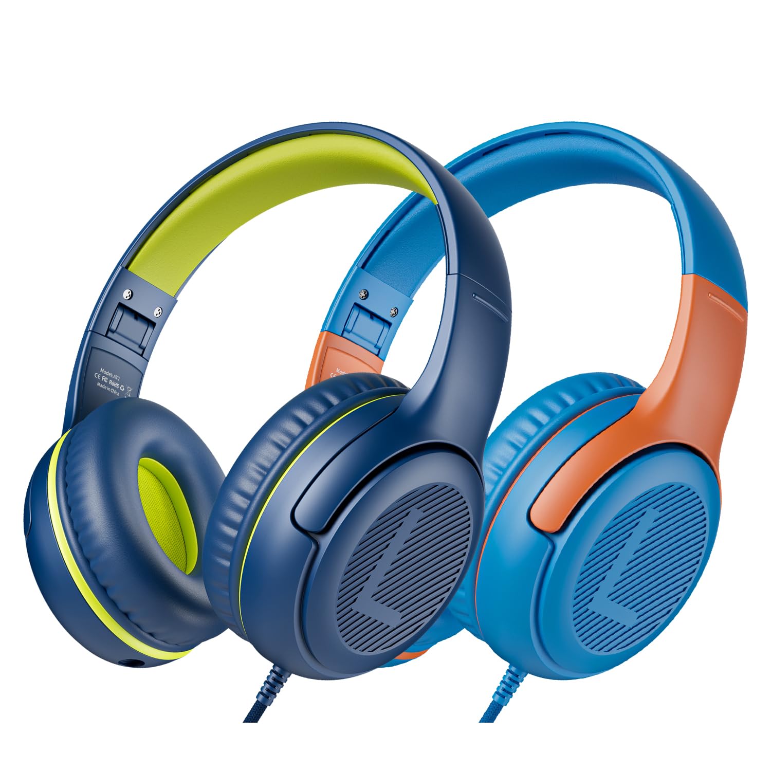 Auriculares Awatrue Kids Con Cable Y Micrófono Con Límite De Volumen De 85/94 Db - Venta Internacional.