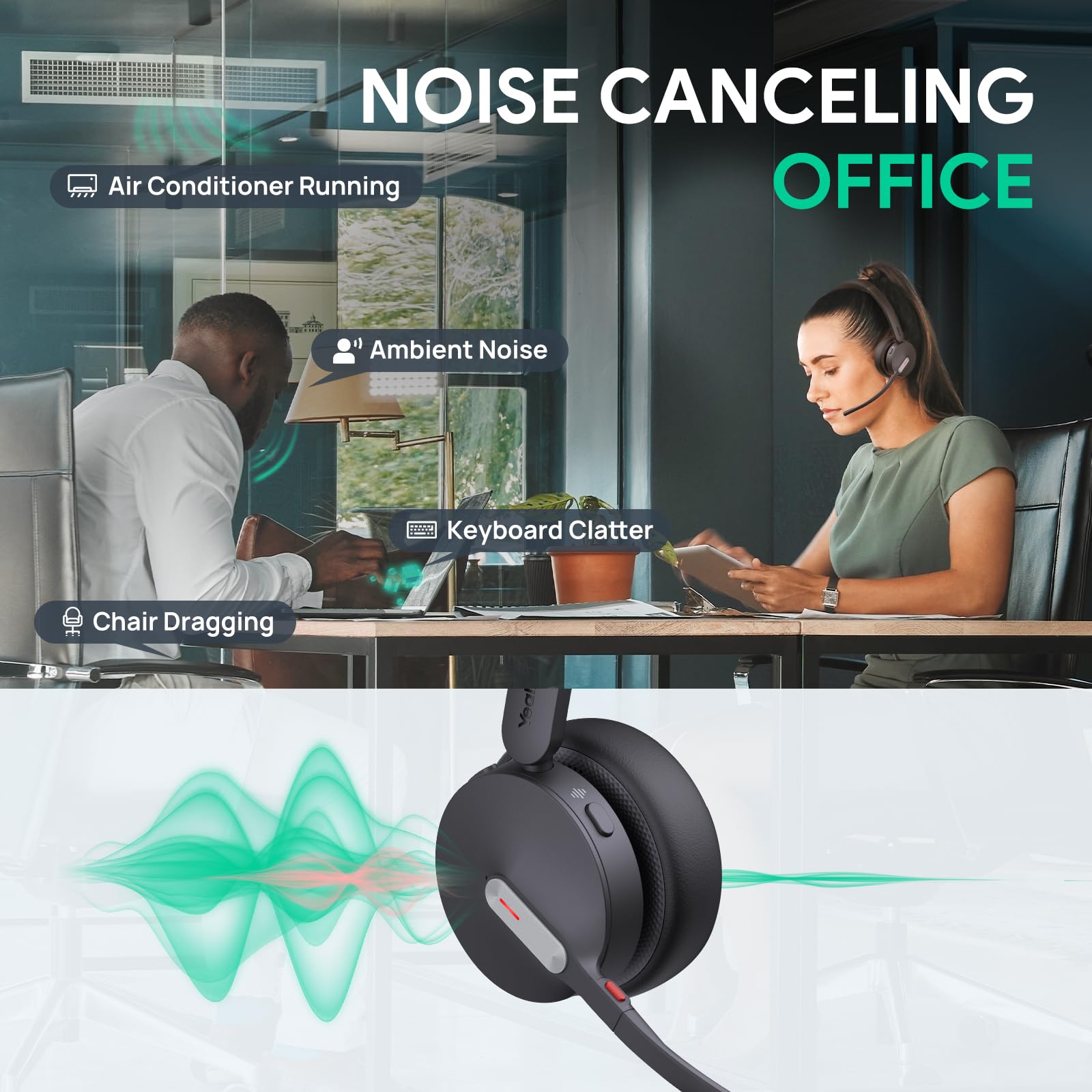 Foto 3 pulgar | Auriculares Inalámbricos Yealink Bh70 Dual Uc Con Micrófono Bluetooth 35h - Venta Internacional.