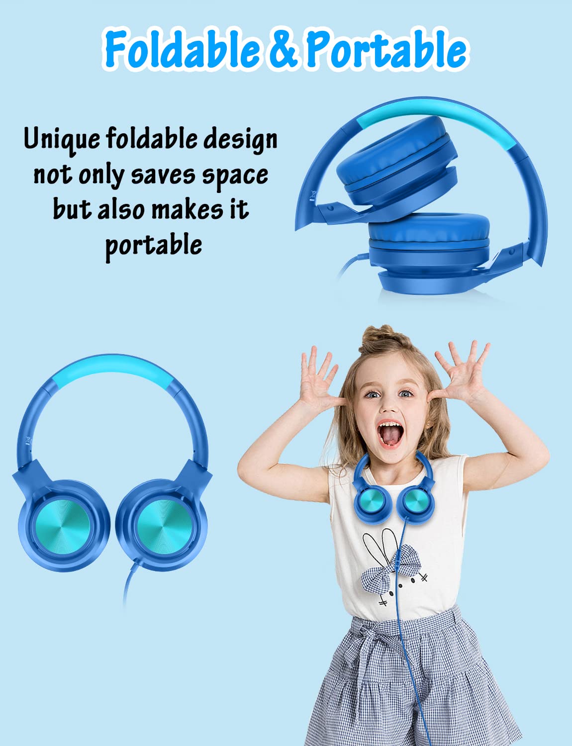 Foto 7 pulgar | Auriculares Voopwink Para Niños Con Micrófono De Volumen Limitado - Venta Internacional.