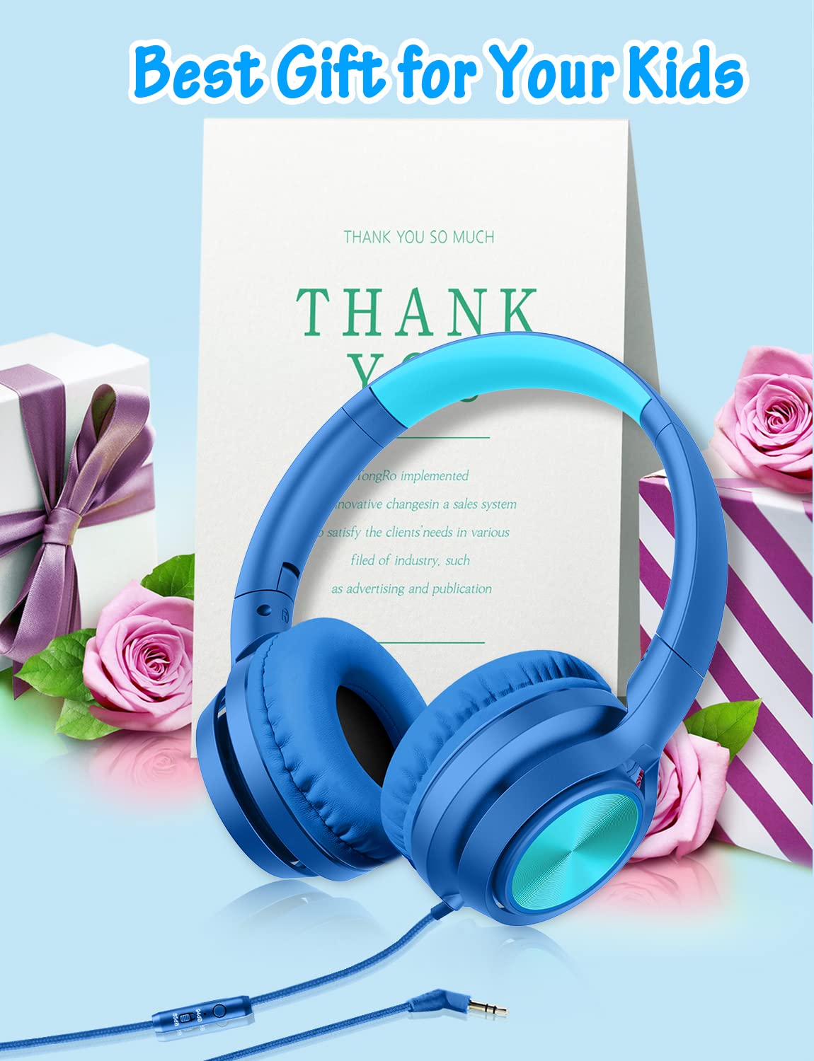 Foto 8 pulgar | Auriculares Voopwink Para Niños Con Micrófono De Volumen Limitado - Venta Internacional.