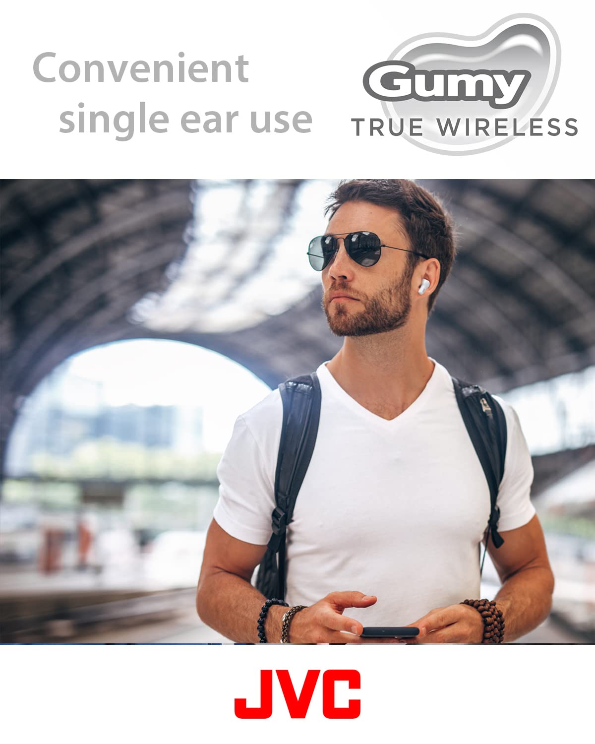 Foto 4 pulgar | Auriculares True Wireless Jvc Gumy Haa7t2w Blancos - Venta Internacional.