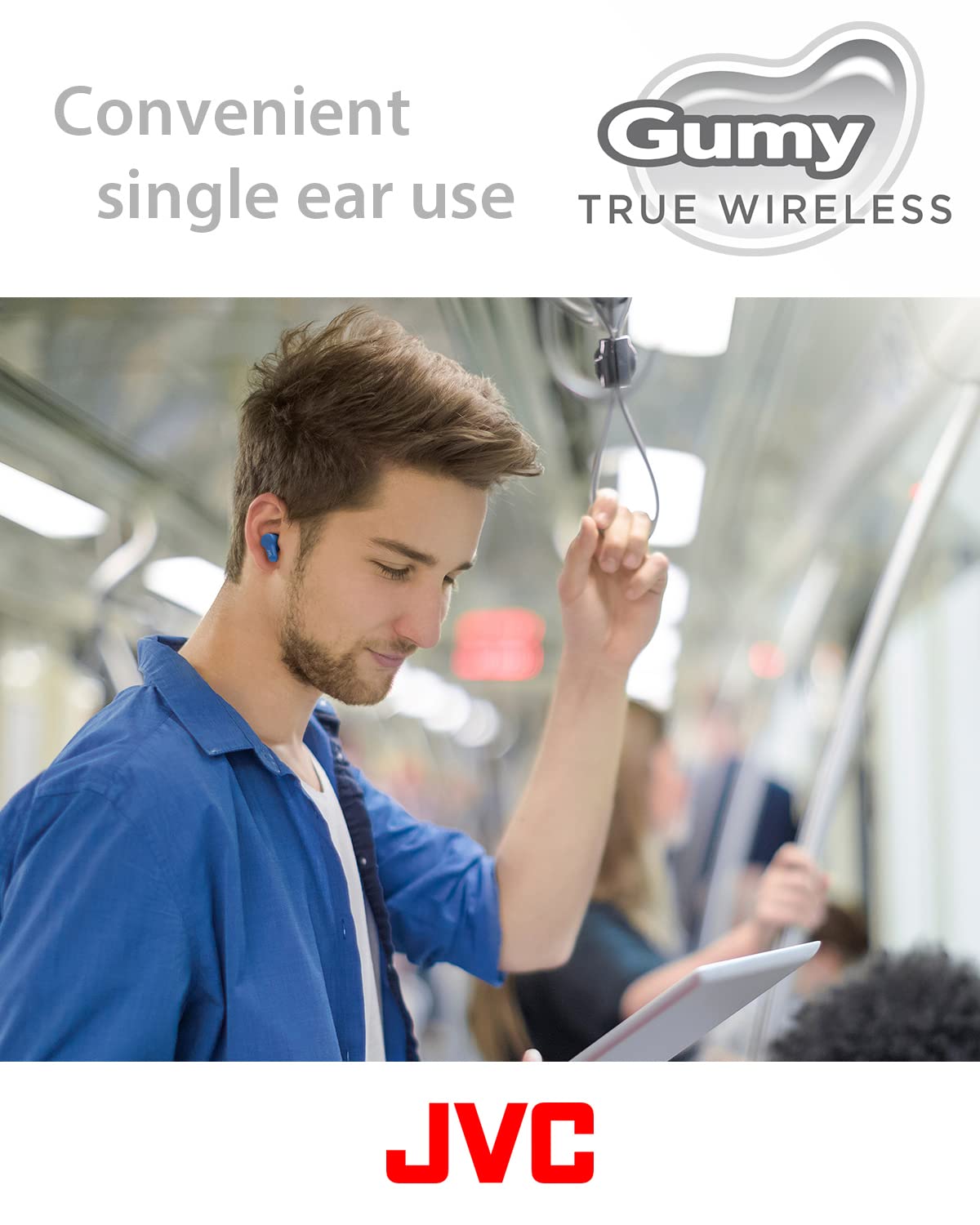 Foto 5 pulgar | Auriculares True Wireless Jvc Gumy Haa7t2w Blancos - Venta Internacional.