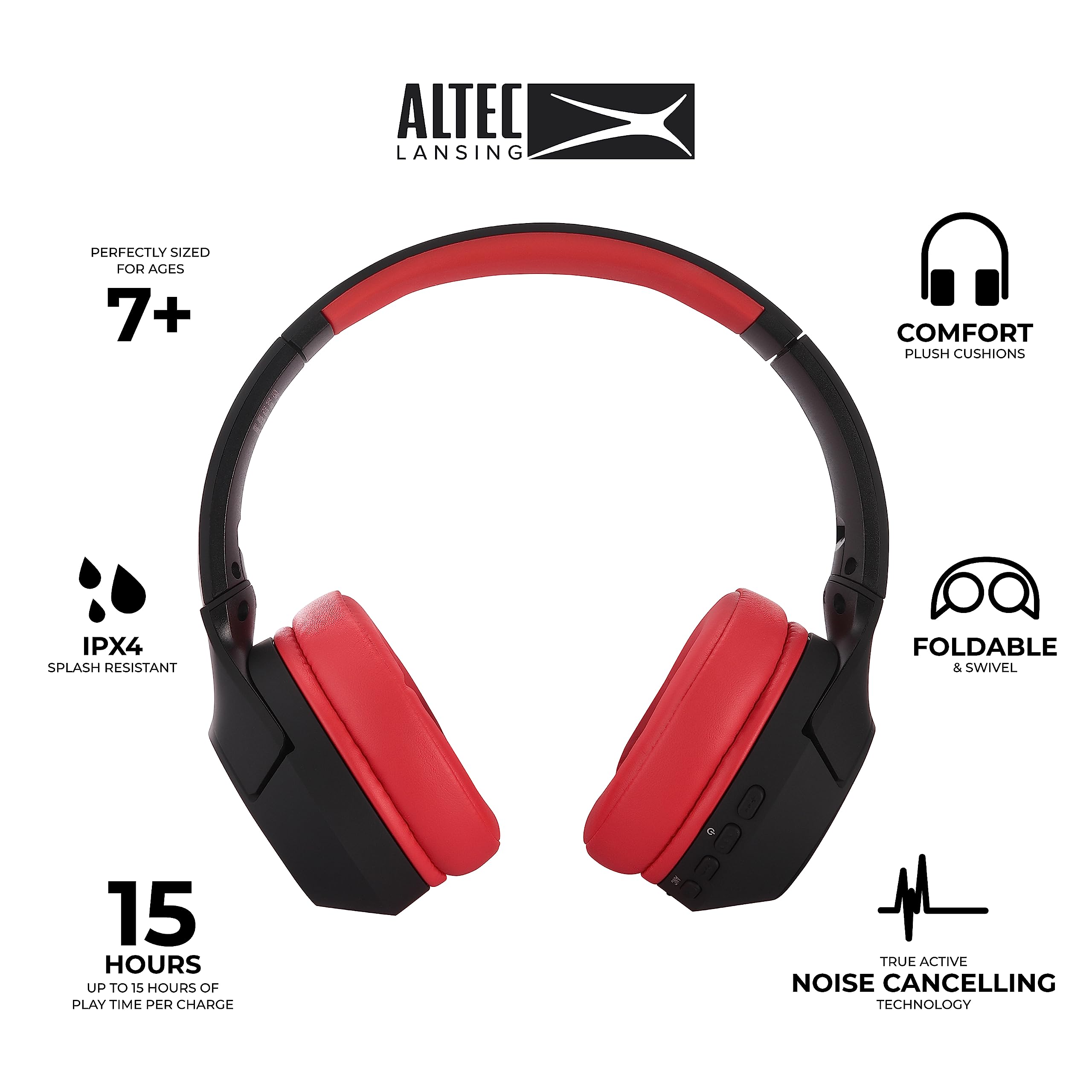 Foto 3 pulgar | Auriculares Inalámbricos Altec Lansing Kid Safe Con Batería Anc 15h - Venta Internacional.
