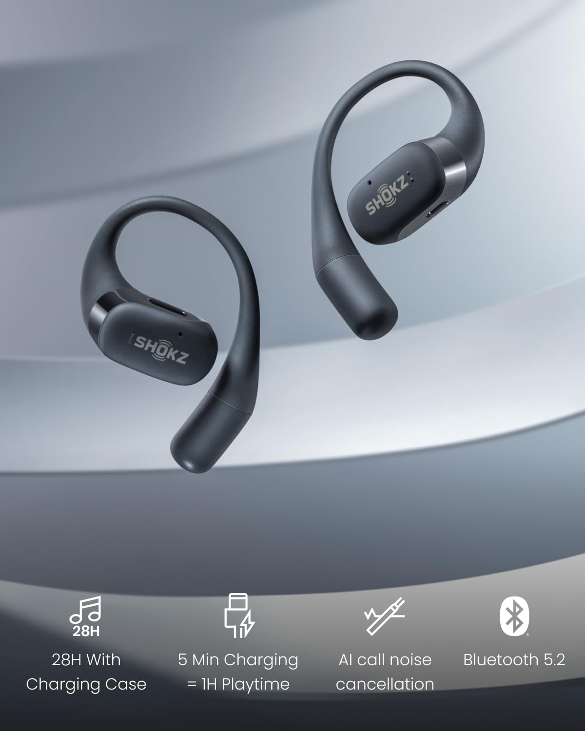 Foto 7 pulgar | Auriculares Bluetooth Shokz Openfit Openear Con Micrófono 28h Play - Venta Internacional.