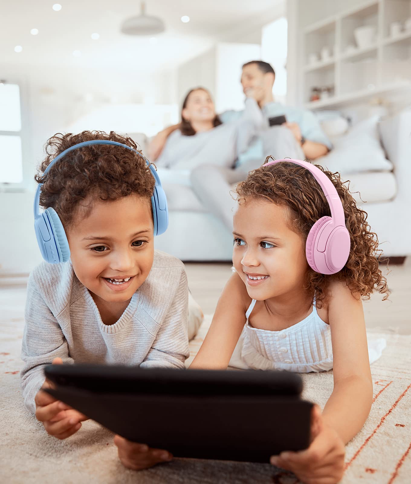 Foto 7 | Auriculares Nabevi Kids Bluetooth Inalámbricos Con Micrófono 85/93 Db, Color Azul - Venta Internacional.