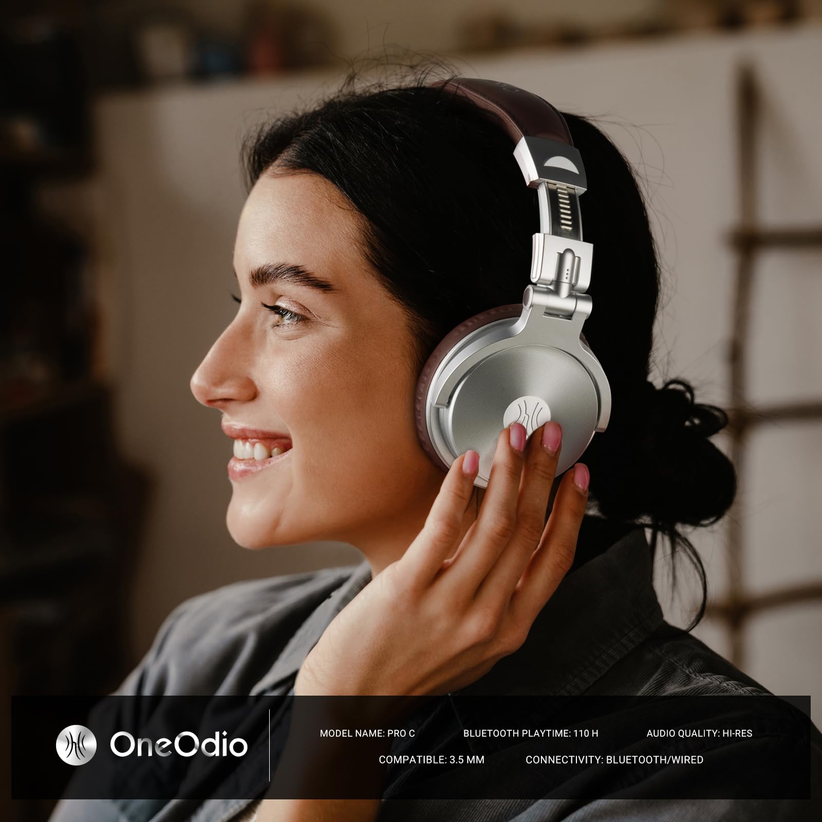 Foto 3 pulgar | Auriculares Supraaurales Bluetooth Oneodio Studio Wireless Pro C - Venta Internacional.