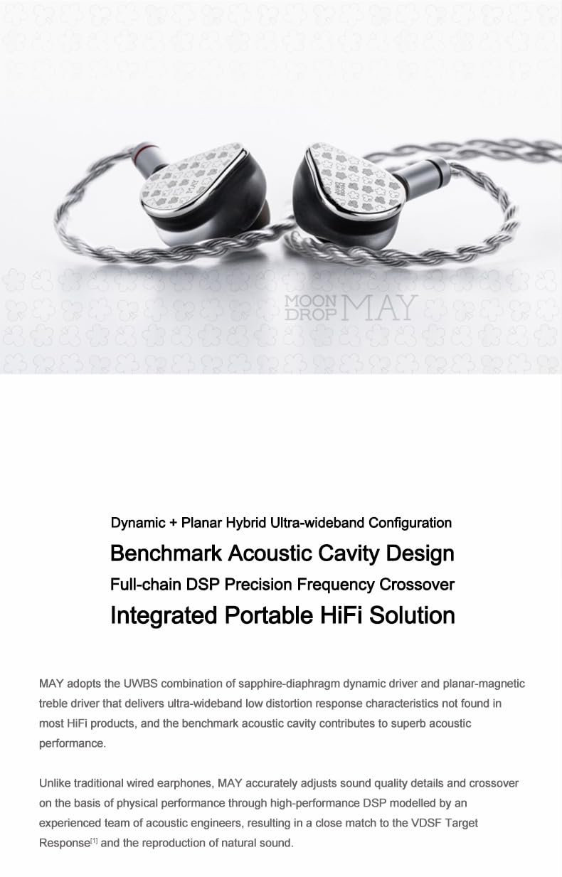 Foto 7 pulgar | Auriculares Moondrop May Dsp Usb-c Dsp Dynamic+controlador Planar - Venta Internacional.