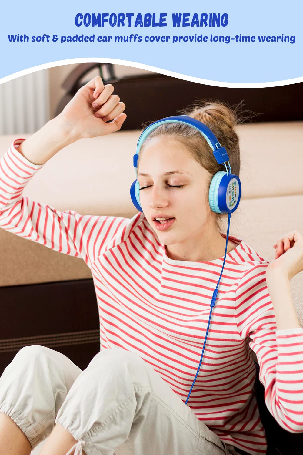 Foto 4 | Auriculares New Bee Kh20 Kids Con Micrófono De Volumen Limitado - Venta Internacional.