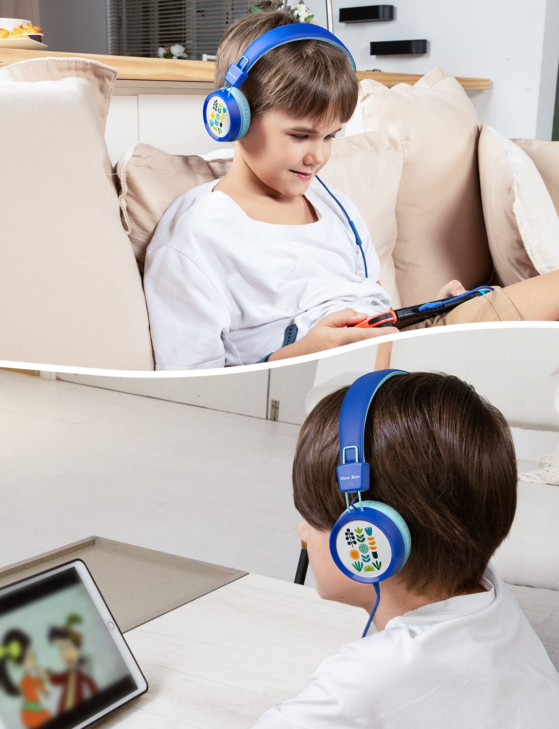 Foto 7 pulgar | Auriculares New Bee Kh20 Kids Con Micrófono De Volumen Limitado - Venta Internacional.