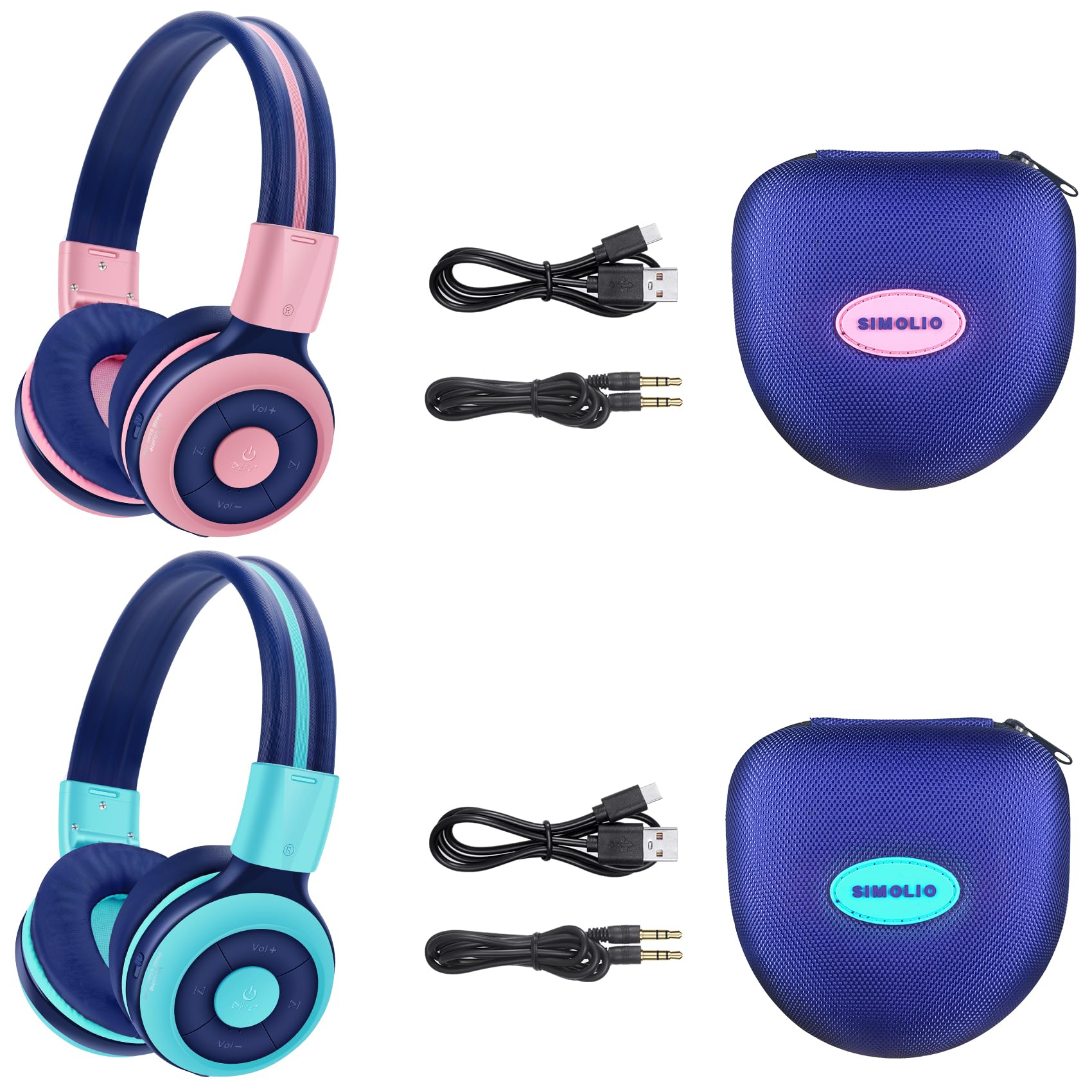 Foto 2 pulgar | Auriculares Inalámbricos Bluetooth Simolio Kids Con Límite De Volumen - Venta Internacional.