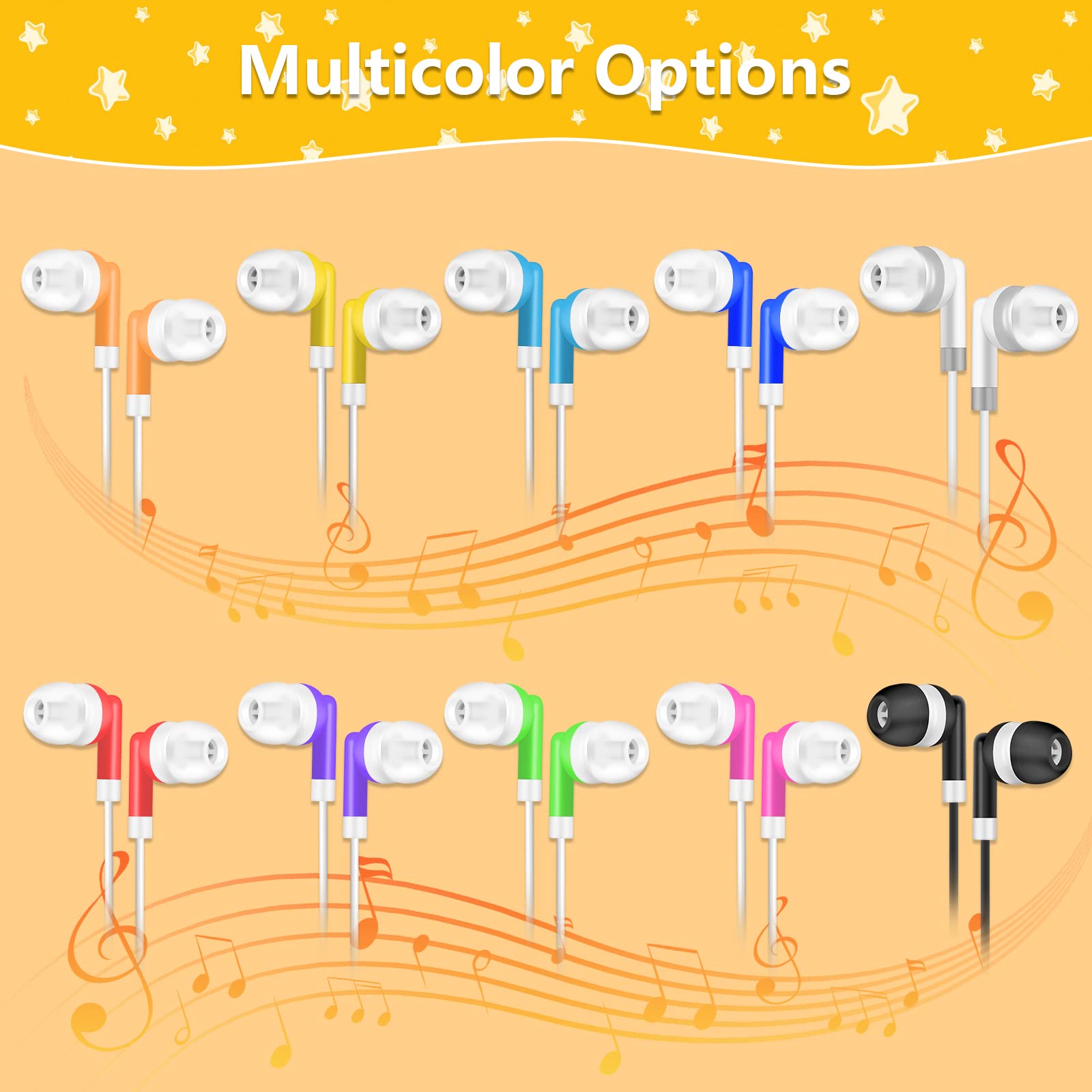 Foto 2 | Paquete De 30 Auriculares Osszit Kids Bulk Al Por Mayor Para La Escuela - Venta Internacional.