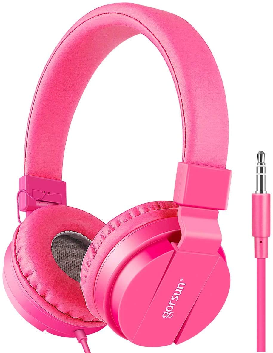 Foto 2 pulgar | Auriculares Gorsun Kids Estéreo Ligeros Con Cable Rosa - Venta Internacional.